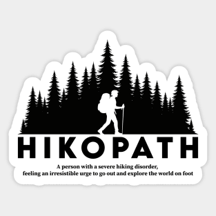 Hikopath: The Hiking Enthusiast's Dream Sticker
